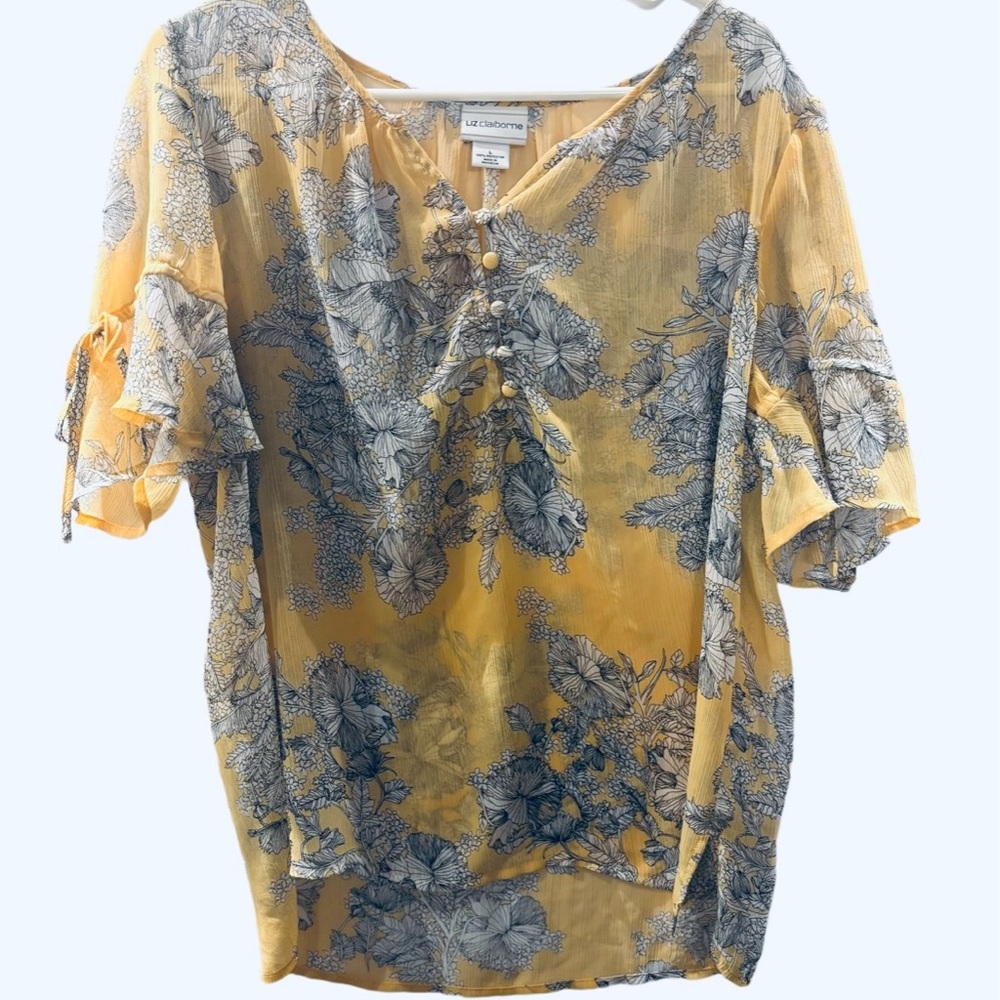 Vintage Liz Claiborne Floral Blouse